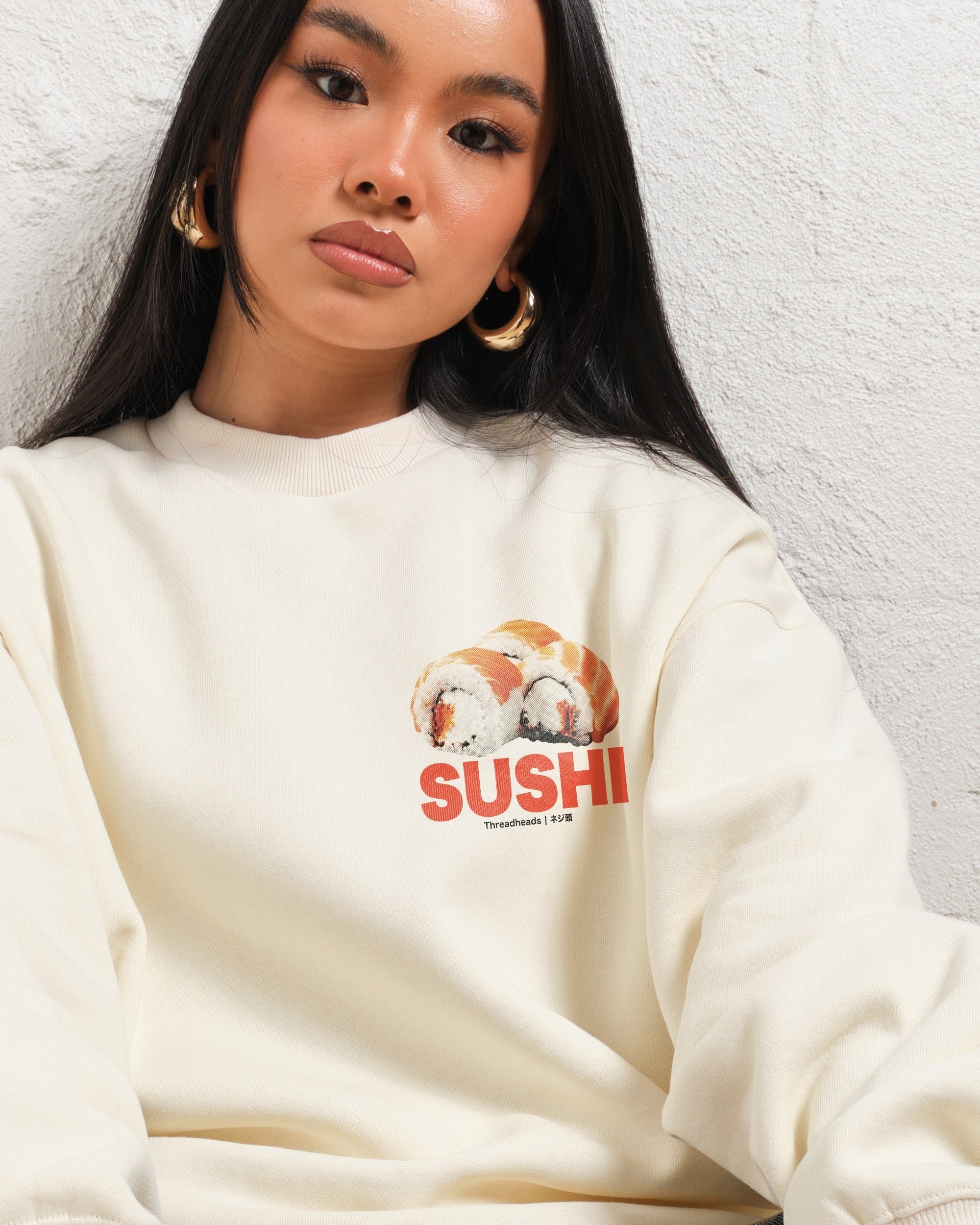 Sushi Graphic Unisex Sweatshirt - Premium 340gsm Cotton Poly Blend