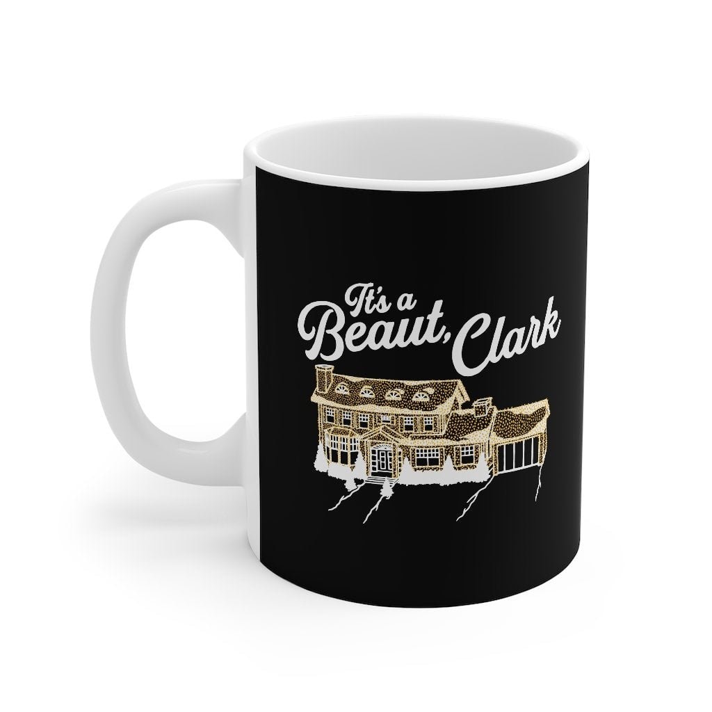 It's A Beaut Clark Ceramic Coffee Mug - White 11oz Classic Shape