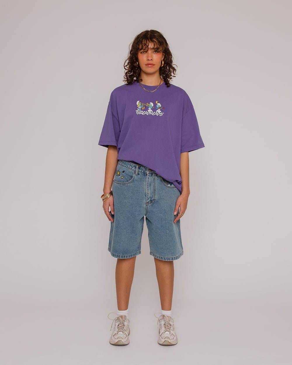 Harmony Logo Oversized Smurfs Graphic Tee - Unisex 100% Combed Cotton 250 GSM