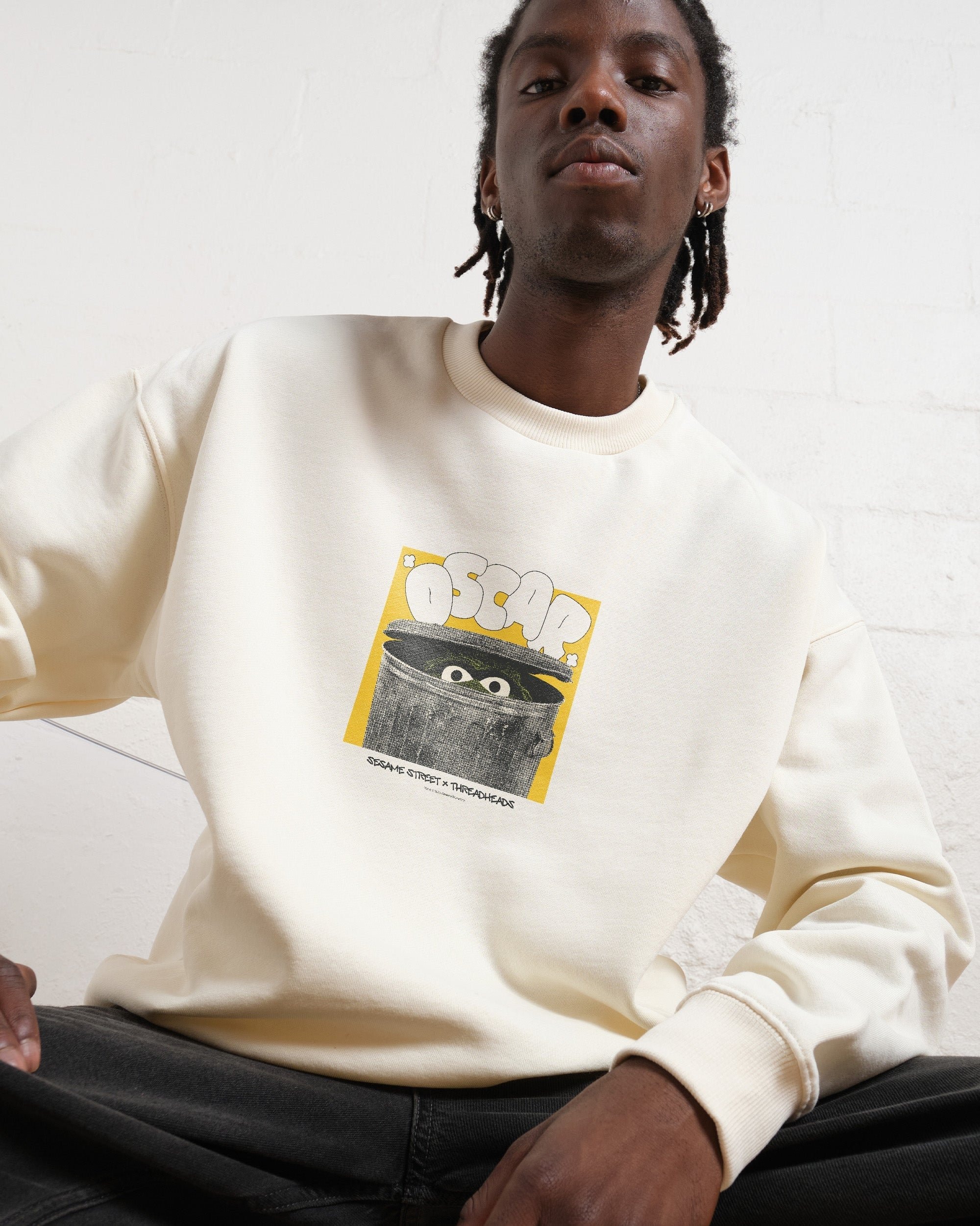 Oscar Home Sesame Street Unisex Graphic Sweatshirt 340gsm Cotton Poly Blend